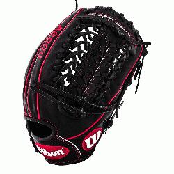 ack and red A2000 GG47 GM Baseball Glove fits Gio Gonzalezs style and command on th